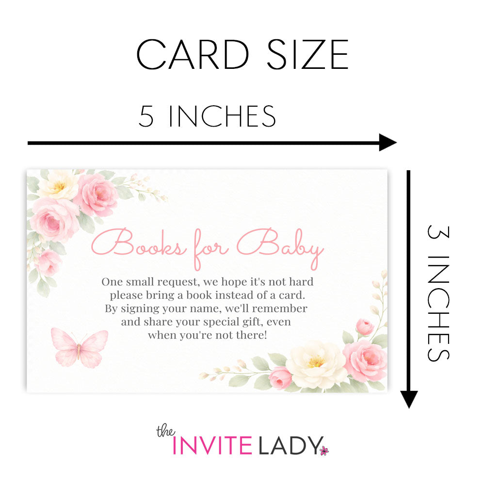 Butterfly Bring a Book Card