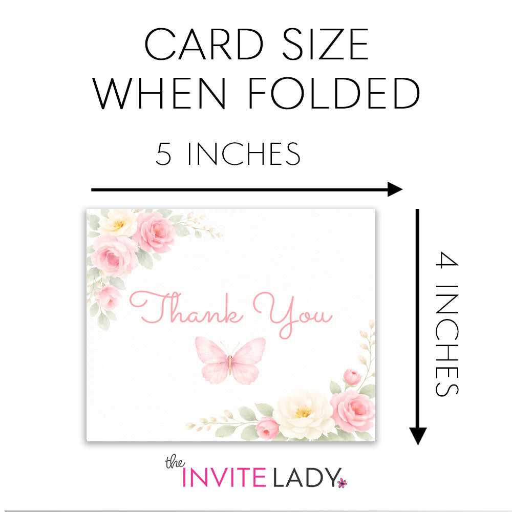 Butterfly Baby Thank You Cards