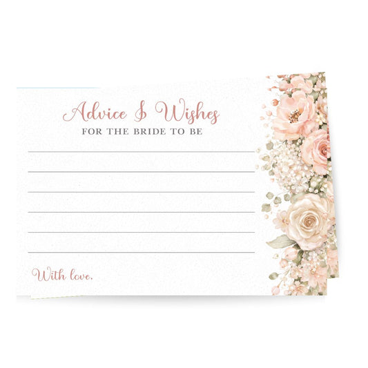 Cascading Florals Advice for the Bride Card