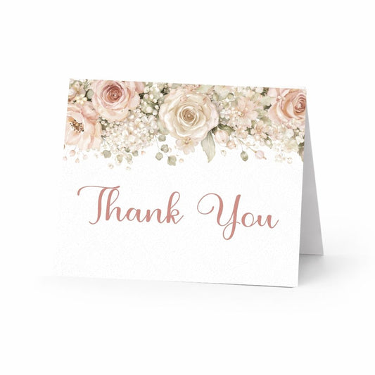 Cascading Florals Thank You Card
