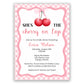 Cherry Themed Baby Shower Invitations