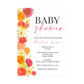 Citrus Wildflower Baby Shower Invitations