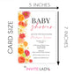 Citrus Wildflower Baby Shower Invitations