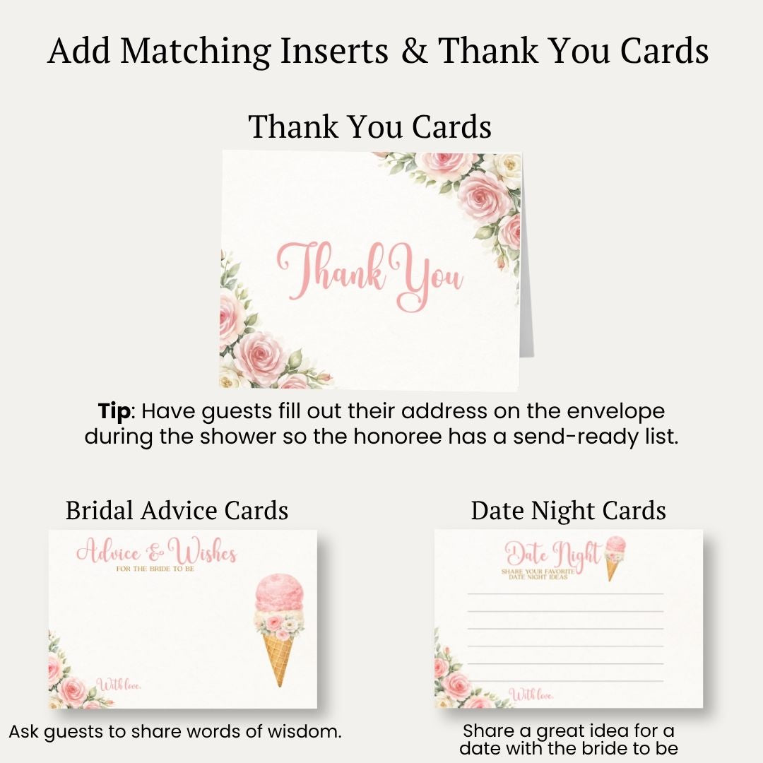She's Been Scooped Up Bridal Shower Invitation