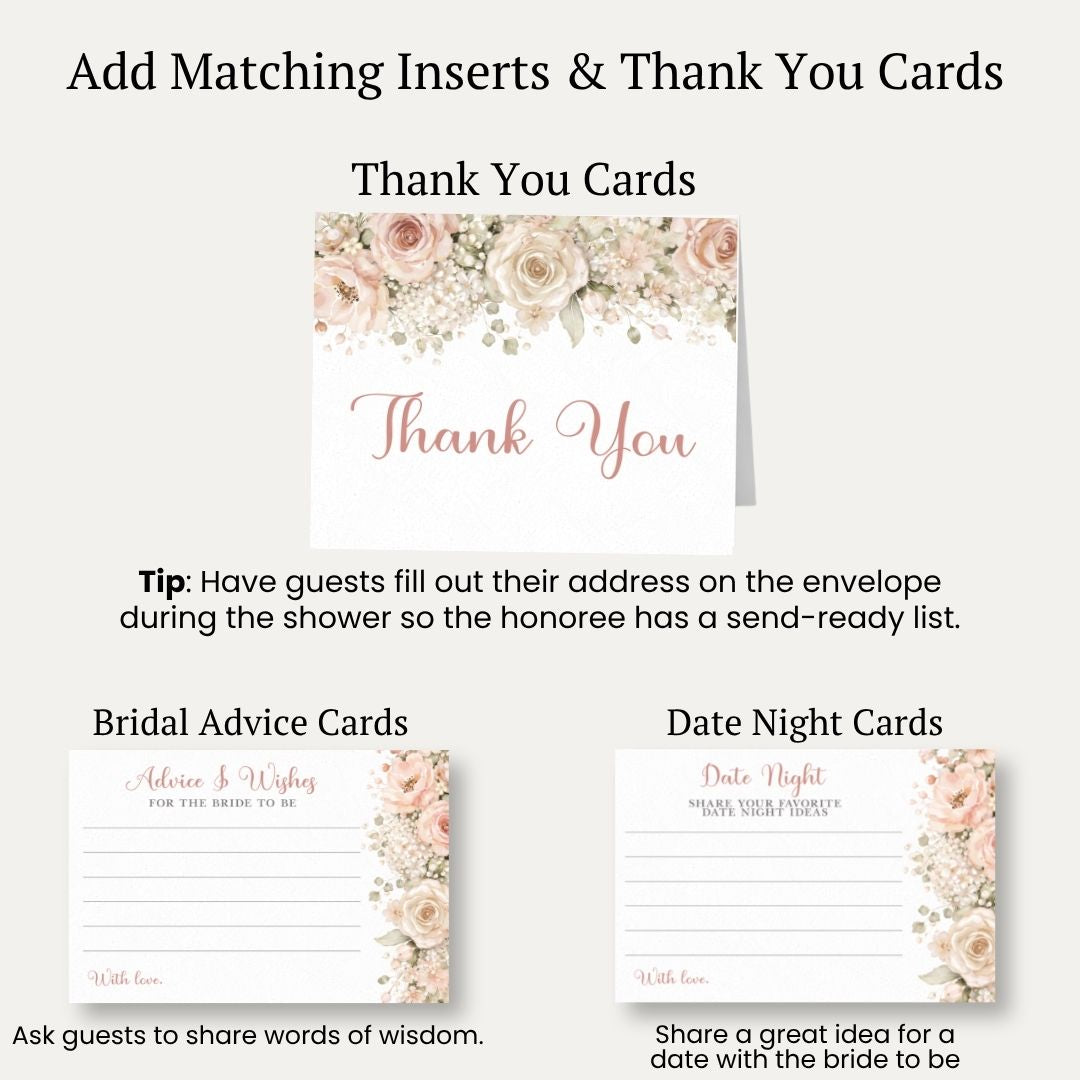 Cascading Florals Bridal Shower Invitation