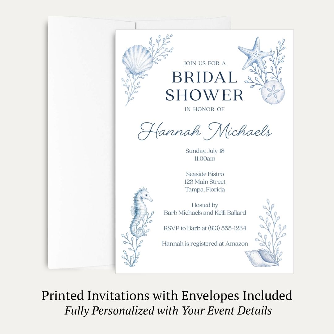 Coastal Bridal Shower Invitation