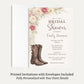 Western Bridal Shower Invitation