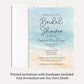 Painted Beach Bridal Shower Invitation