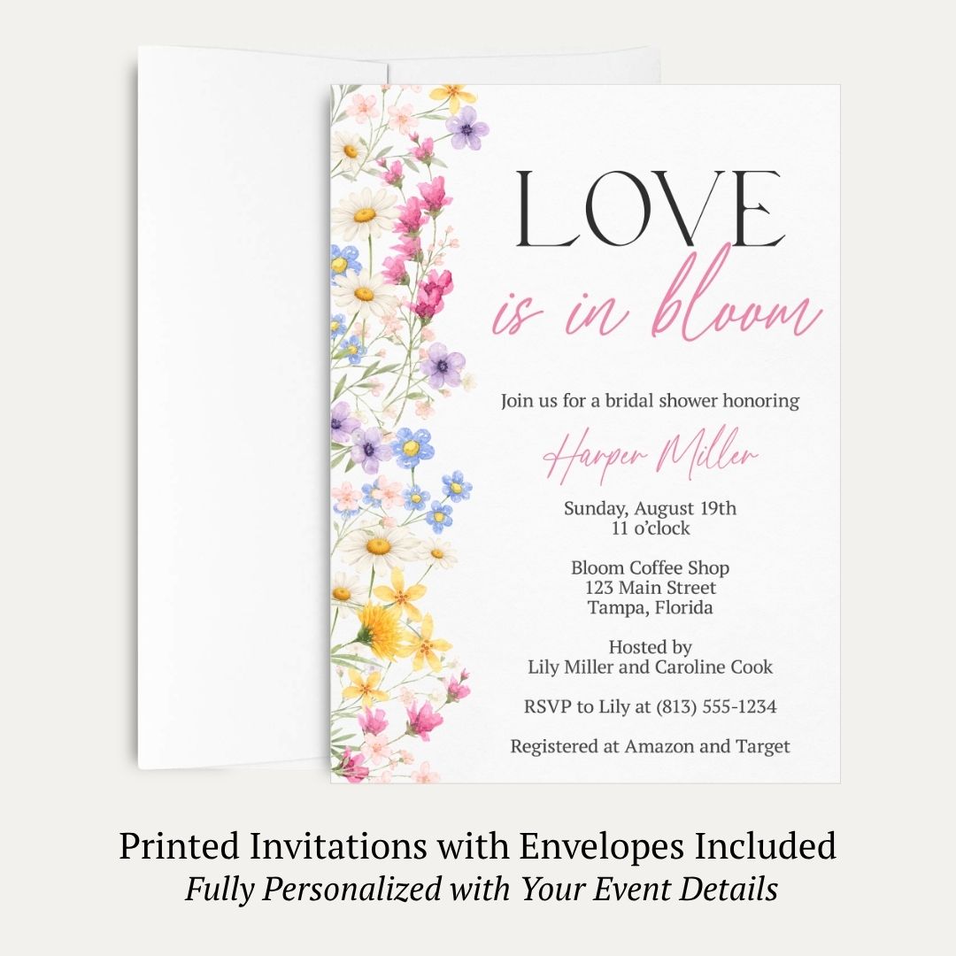 Love is in Bloom Bridal Shower Invitation