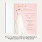 Bridal Gown Bridal Shower Invitation