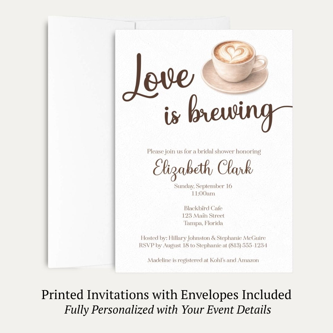 Love is Brewing Bridal Shower Invitation