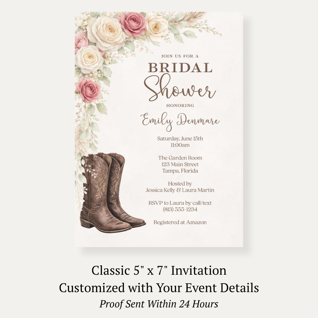 Western Bridal Shower Invitation