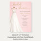 Bridal Gown Bridal Shower Invitation