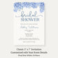 Hydrangea Bridal Shower Invitation