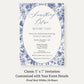 Something Blue Bridal Shower Invitation
