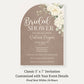 Boho Arch Bridal Shower Invitation