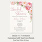 Peonies In Bloom Bridal Shower Invitation
