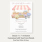 She's Fresh Off the Market Flower Cart Bridal Shower Invitation
