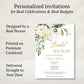 White Rose Bridal Shower Invitation