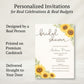 Sunflower Bridal Shower Invitation