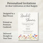 Wildflower Bridal Shower Invitation