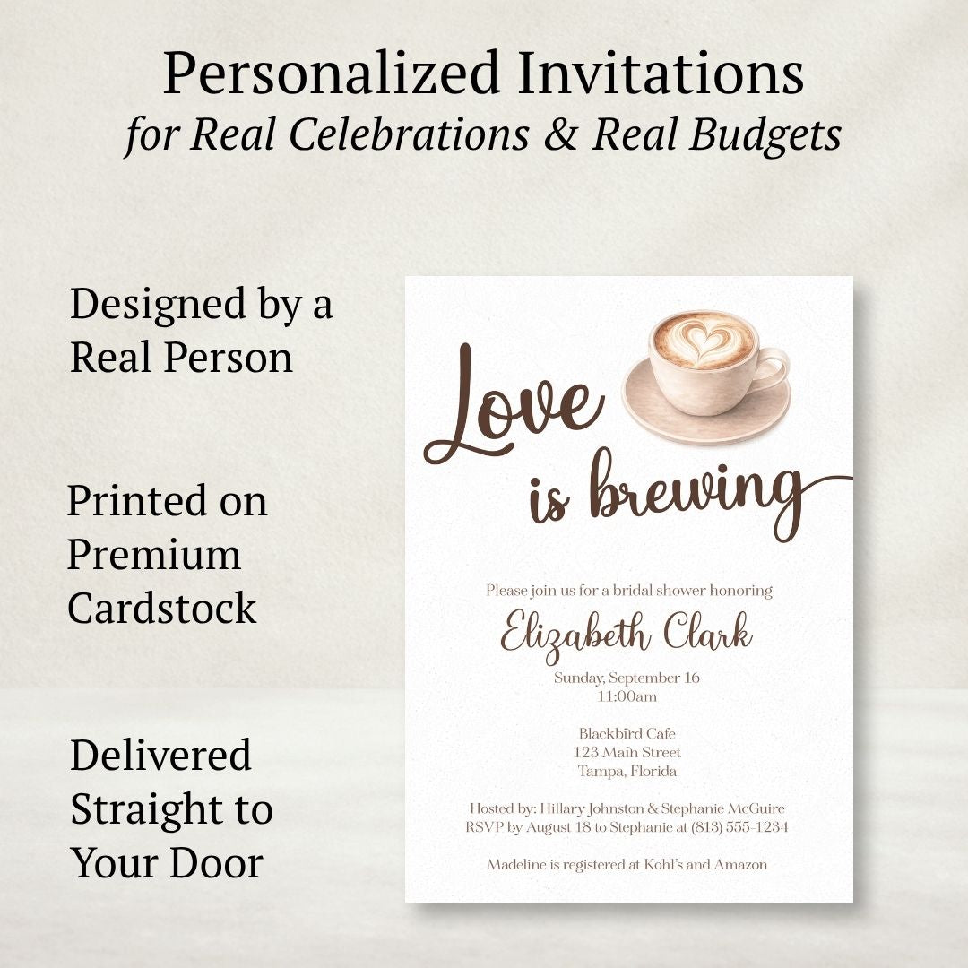 Love is Brewing Bridal Shower Invitation