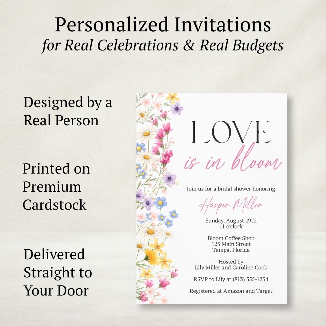 Love is in Bloom Bridal Shower Invitation