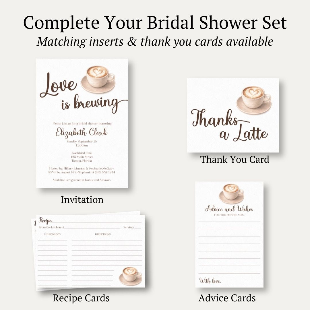 Love is Brewing Bridal Shower Invitation