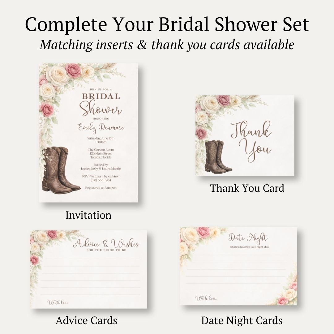 Western Bridal Shower Invitation