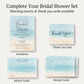 Painted Beach Bridal Shower Invitation