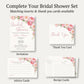 Peonies In Bloom Bridal Shower Invitation