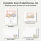 She's Fresh Off the Market Flower Cart Bridal Shower Invitation