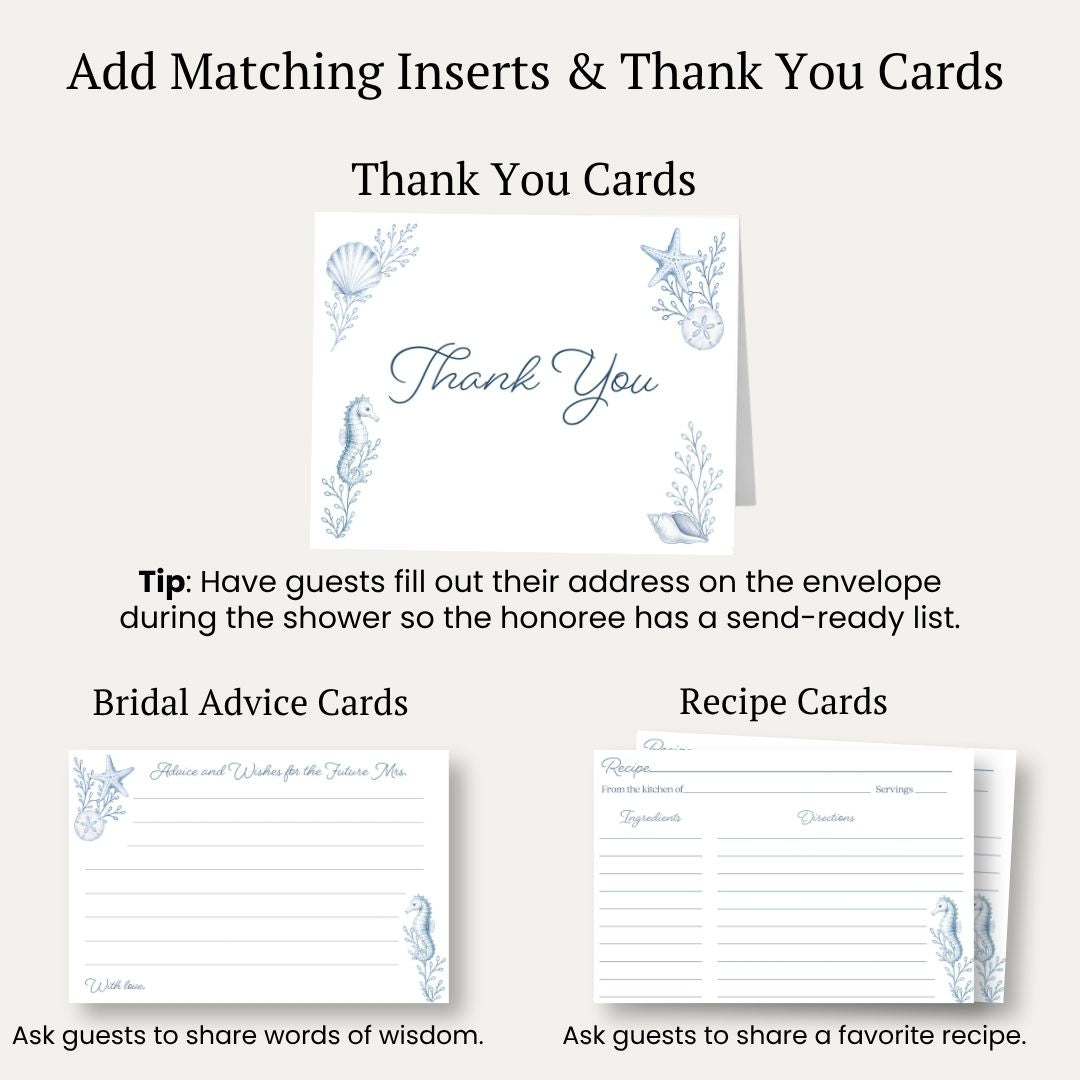 Coastal Bridal Shower Invitation