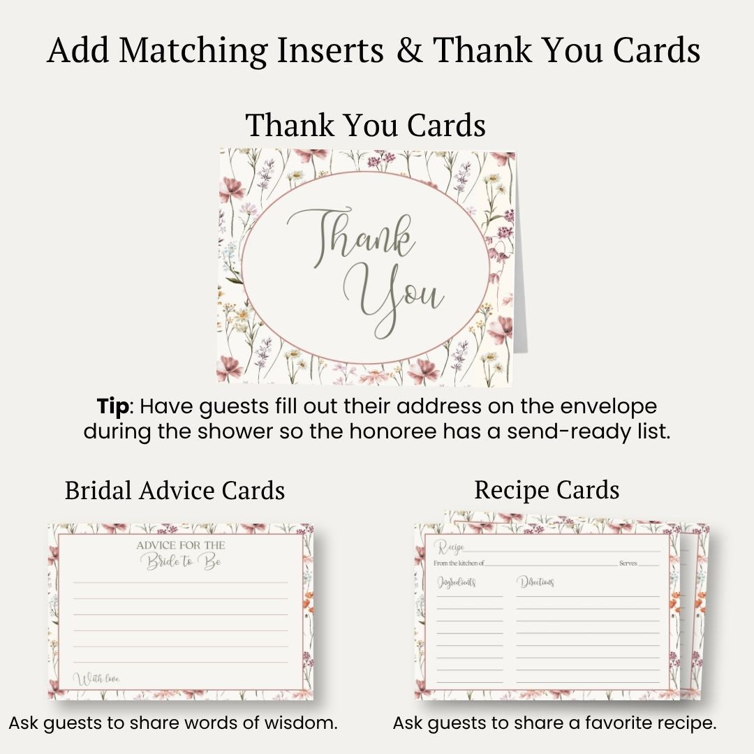 Vintage Love is in Bloom Bridal Shower Invitation
