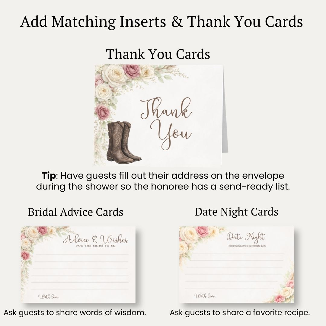 Western Bridal Shower Invitation