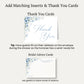 Blooming Corners Something Blue Bridal Shower Invite