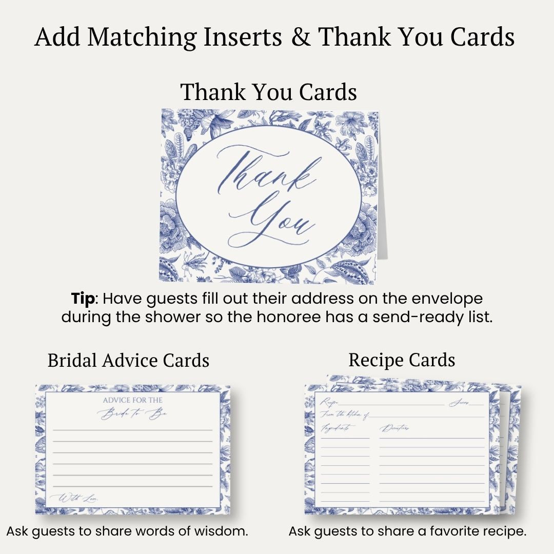 Something Blue Bridal Shower Invitation