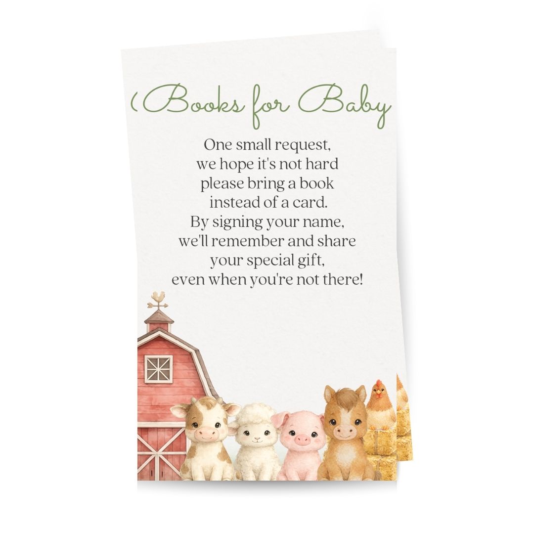 Barnyard Baby Book Inserts