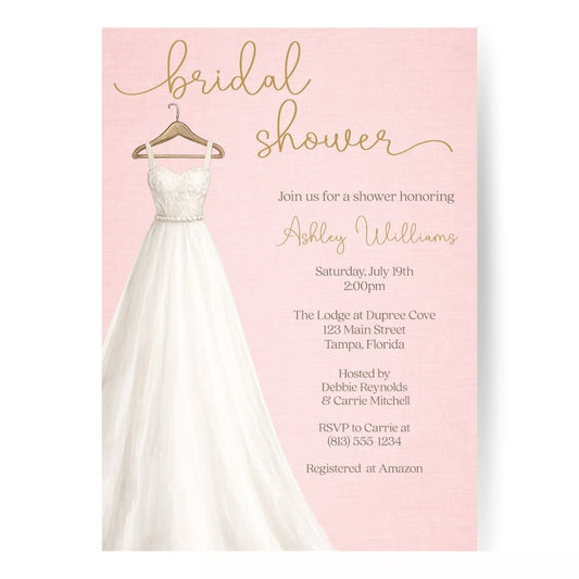 Bridal Gown Shower Invitation