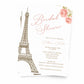 Paris Love Story Bridal Shower Invitation