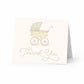 Vintage Sage & Ivory Carriage Thank You Cards