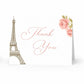 Paris Love Story Thank You Card
