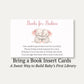 Little Peanut Twin Girl Bring a Book Card