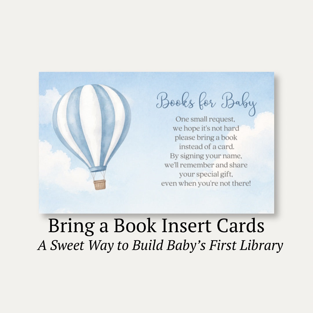 Hot Air Balloon Bring a Book Card