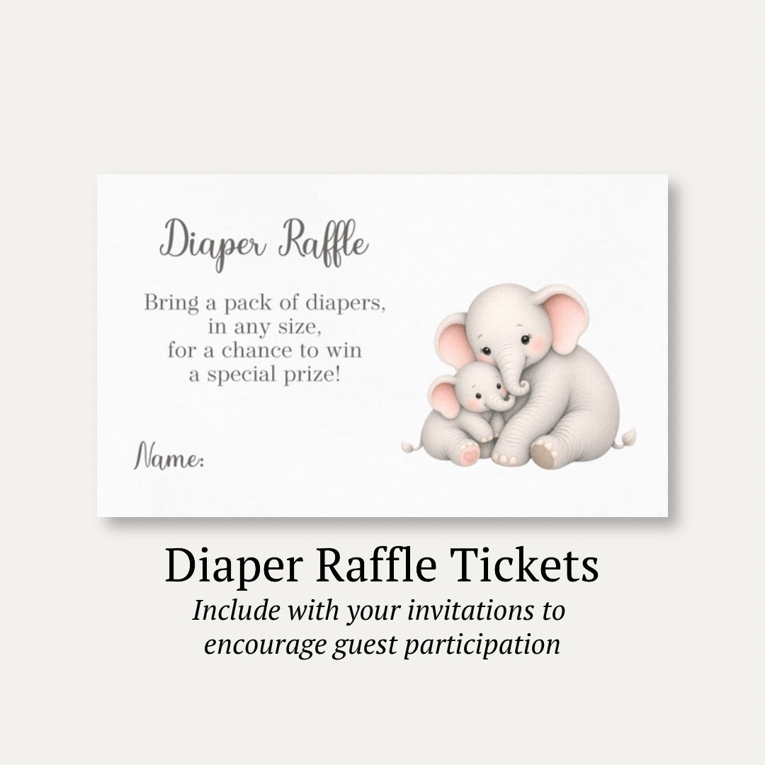 Little Peanut Neutral Diaper Raffle Ticket