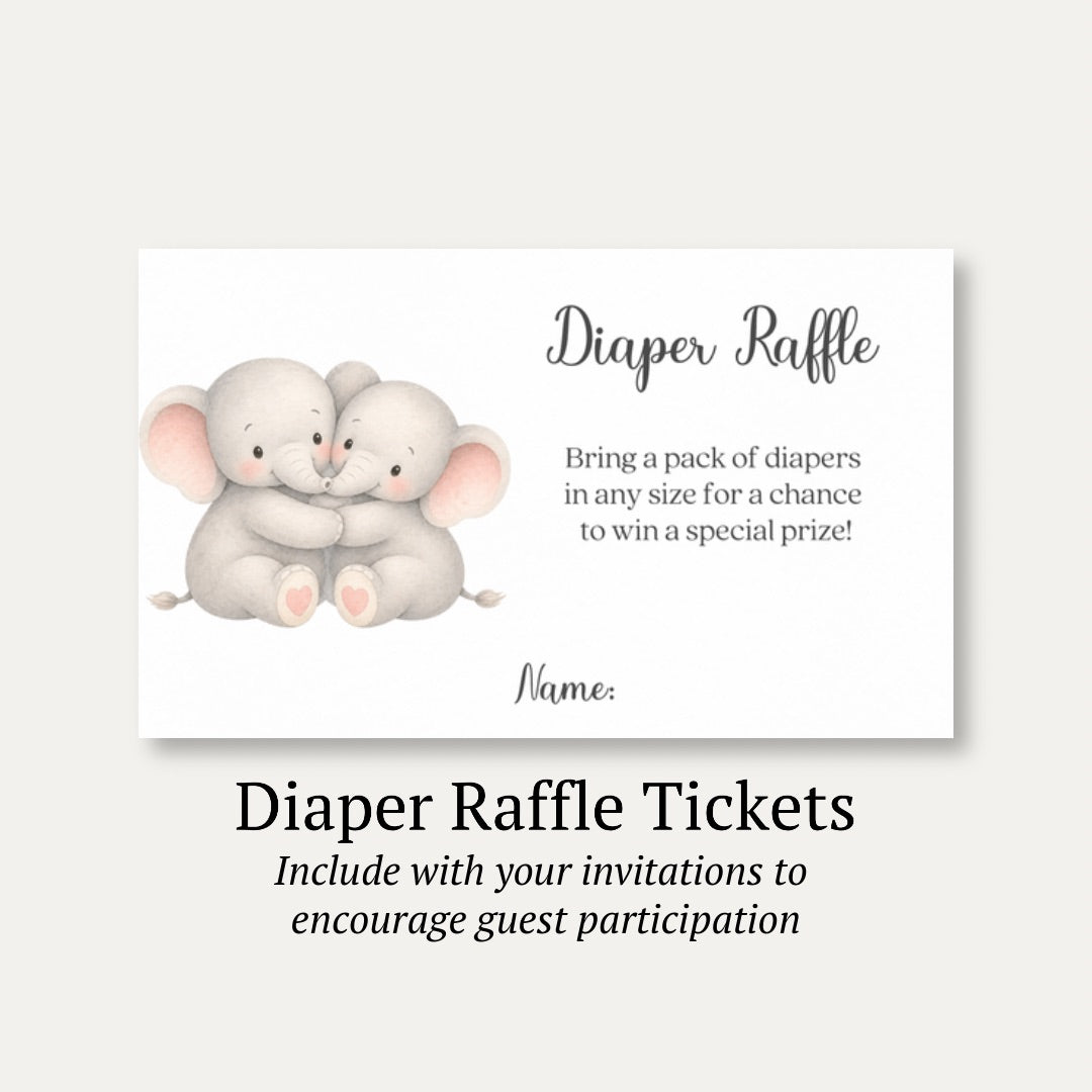 Little Peanut Twin Neutral Diaper Raffle Ticket