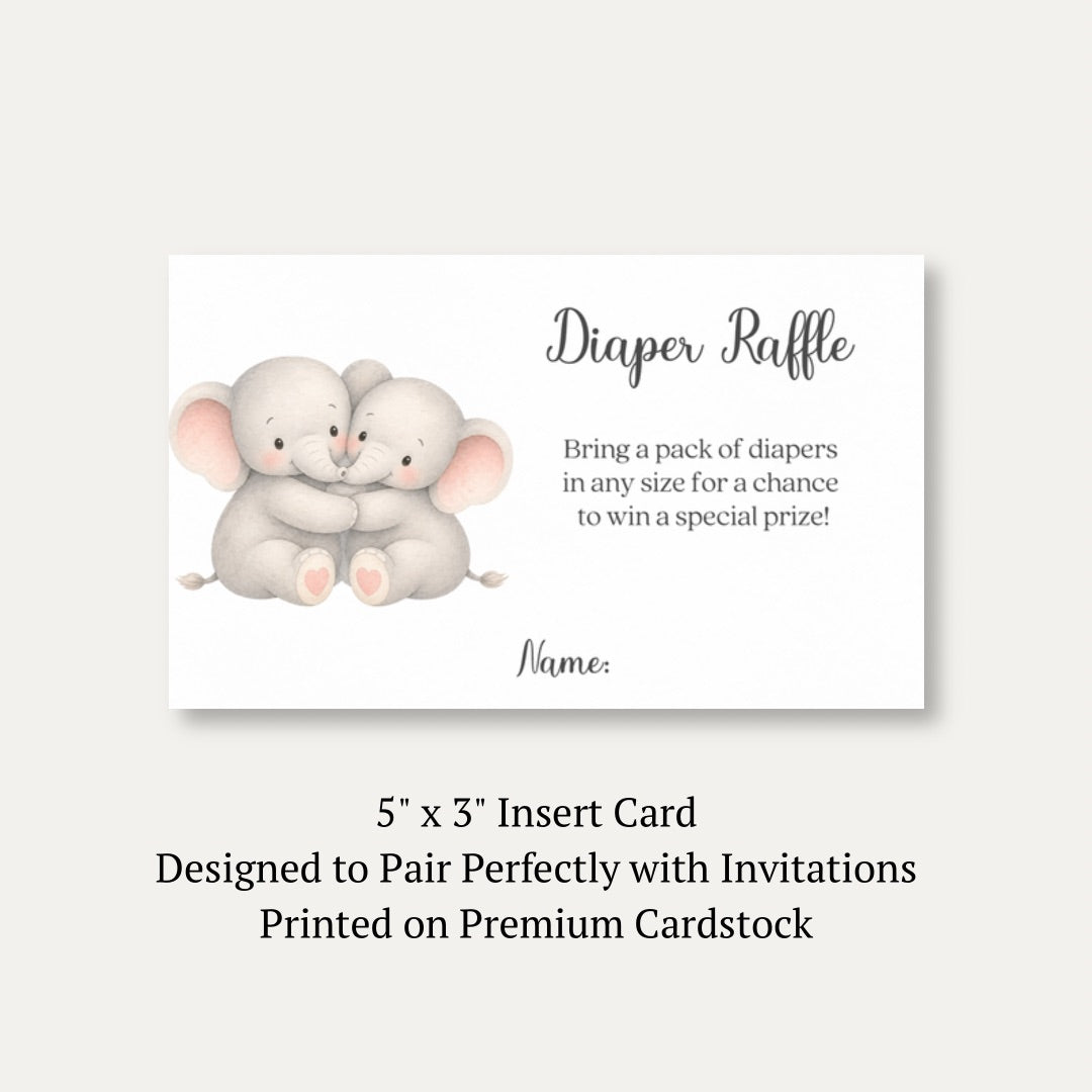 Little Peanut Twin Neutral Diaper Raffle Ticket