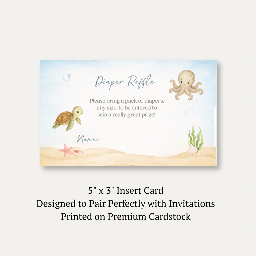 Sea you Soon Diaper Raffle Ticket