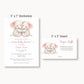 Little Peanut Twin Girl Diaper Raffle Ticket