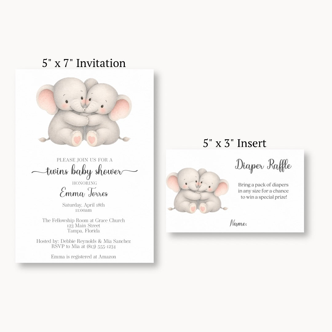 Little Peanut Twin Neutral Diaper Raffle Ticket